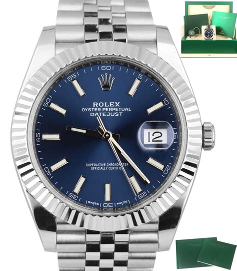 rolex datejust 41mm stainless steel